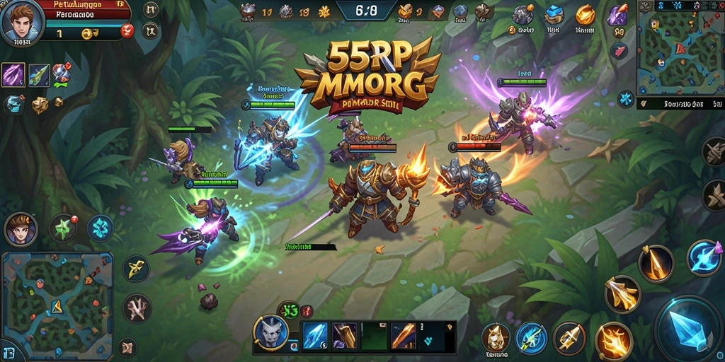 Tampilan gameplay 55RP yang penuh aksi dan petualangan di dunia fantasi.