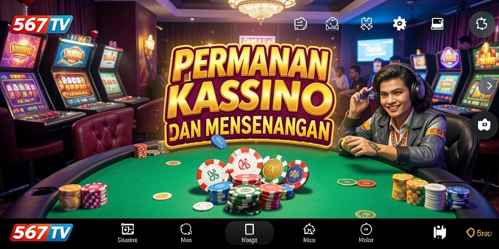 Menampilkan gameplay seru dengan berbagai pilihan permainan Kasino.