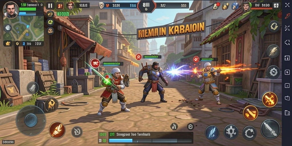 Screenshot gameplay 8II yang menampilkan pertempuran strategi yang seru.