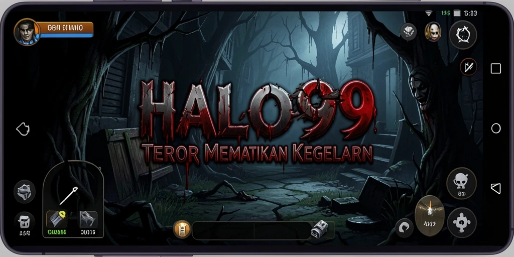 Screenshot menampilkan suasana menyeramkan dalam HALO99.
