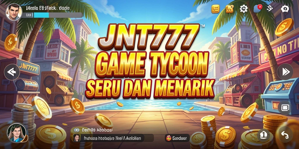 Tampilan gameplay menarik dari JNT777 yang menunjukkan strategi Tycoon.
