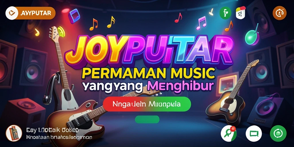 Tampilan gameplay seru di JOYPUTAR dengan berbagai lagu menarik.