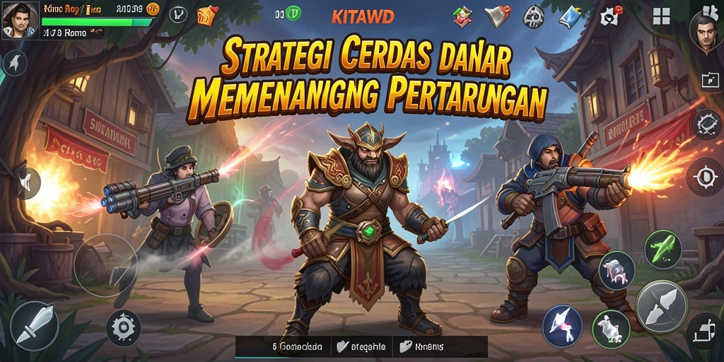 Tangkapan layar KITAWD menampilkan strategi dan taktik seru dalam pertempuran.