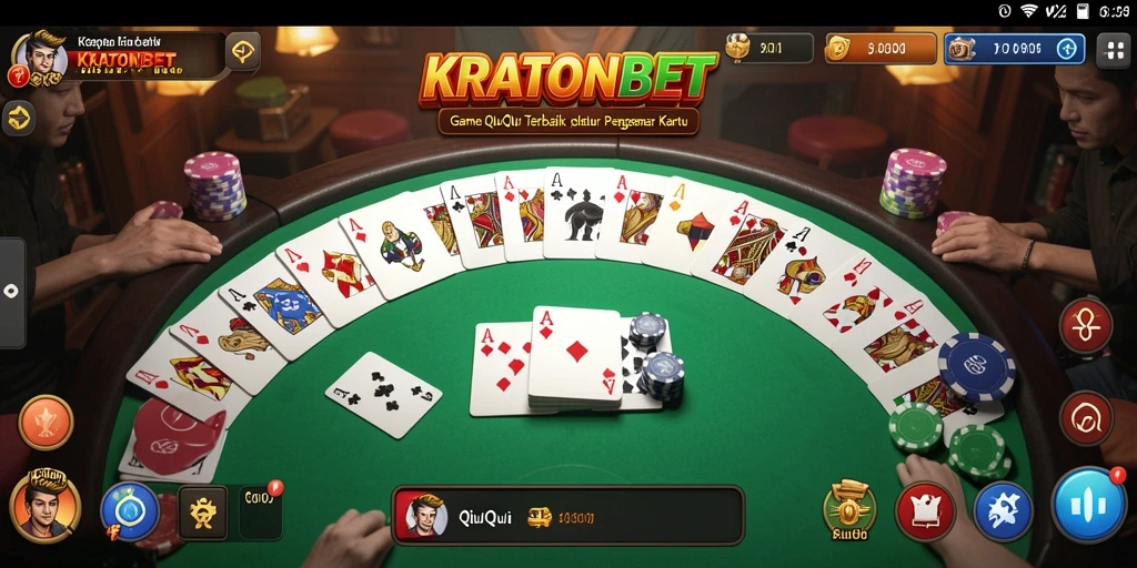 Tampilan gameplay QiuQiu yang mendebarkan di KRATONBET.