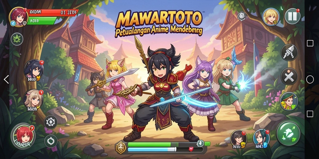 Screenshot utama MAWARTOTO yang menunjukkan aksi pertarungan Anime.