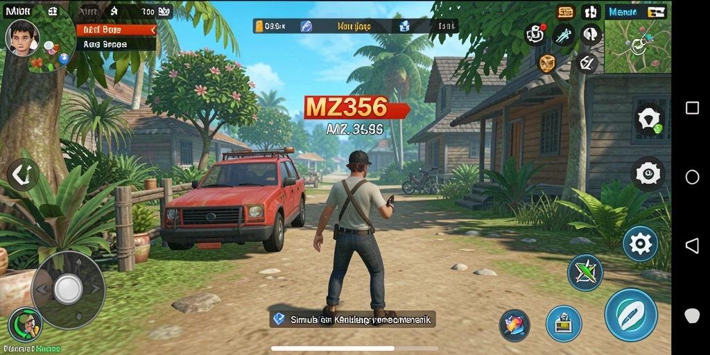 Tampilan gameplay MZ356 yang memukau dan penuh warna.