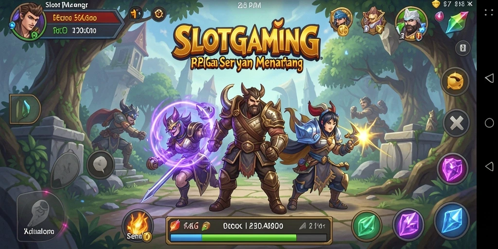 Tampilan gameplay RPG SLOTGAMING yang seru dan imersif.