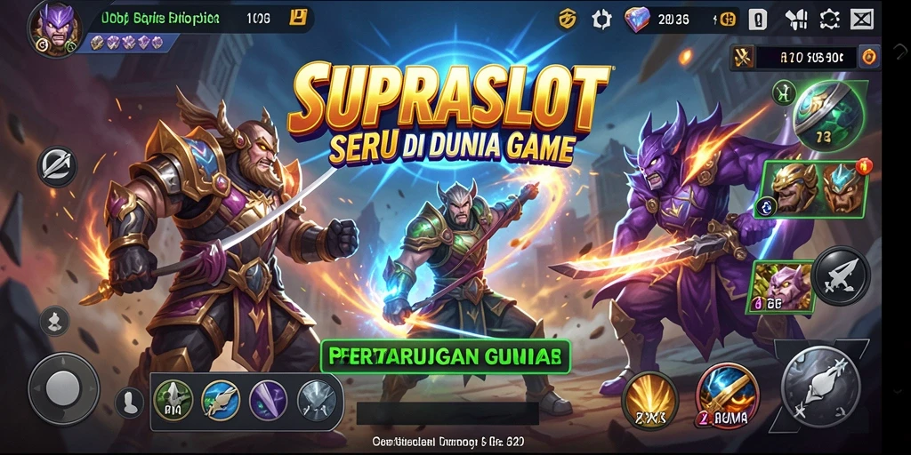 Menampilkan momen seru pertarungan di SUPRASLOT.