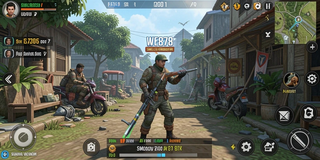 Screenshot WE878 menunjukkan gameplay simulasi yang menarik dan interaktif.