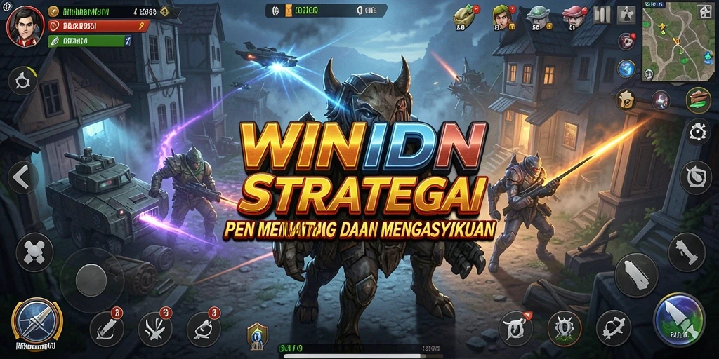 Tampilan gameplay WINIDN yang menampilkan strategi tempur yang mendebarkan.