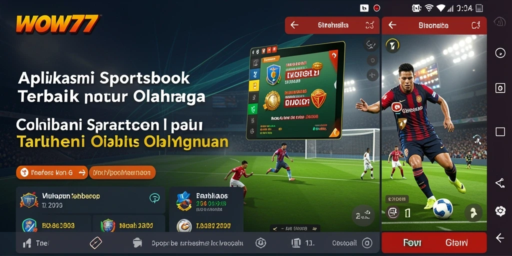 Tampilan aplikasi WOW77 dengan fitur taruhan olahraga yang menarik.